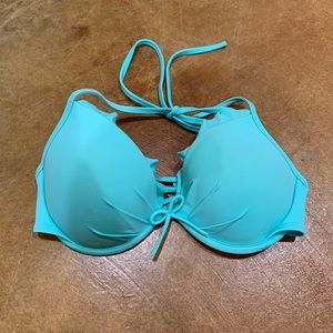 Aqua Blue VS Push Up Bikini Top